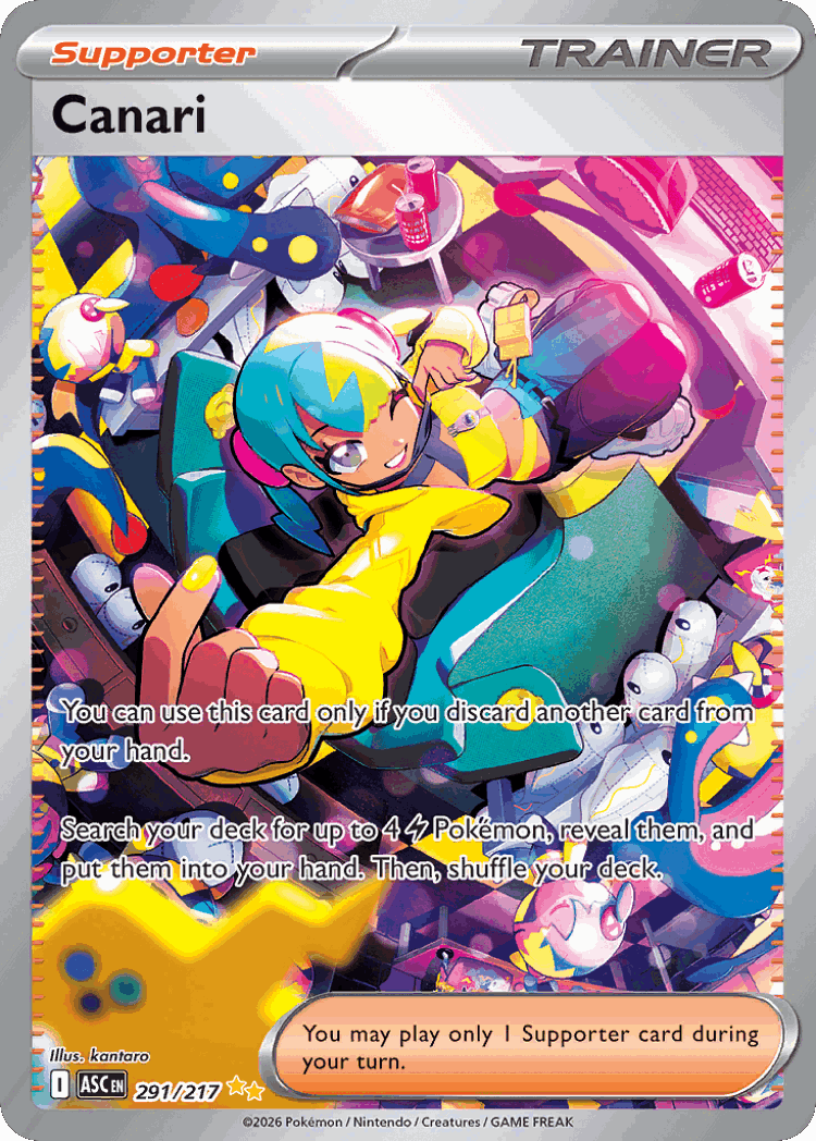 Canari #291 from Ascended Heroes - Special Illustration Rare - Illustrated by kantaro