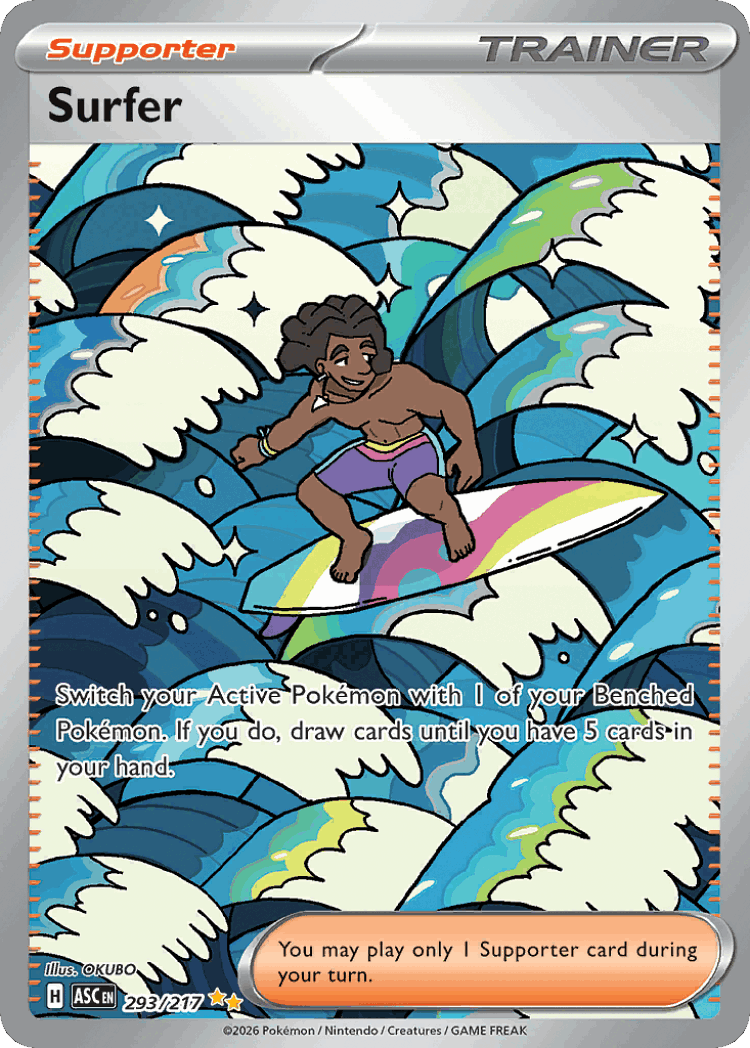 Surfer #293 from Ascended Heroes - Special Illustration Rare - Illustrated by OKUBO