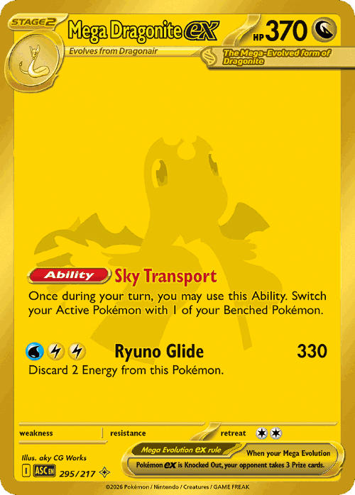 Mega Dragonite ex 295, Ascended Heroes