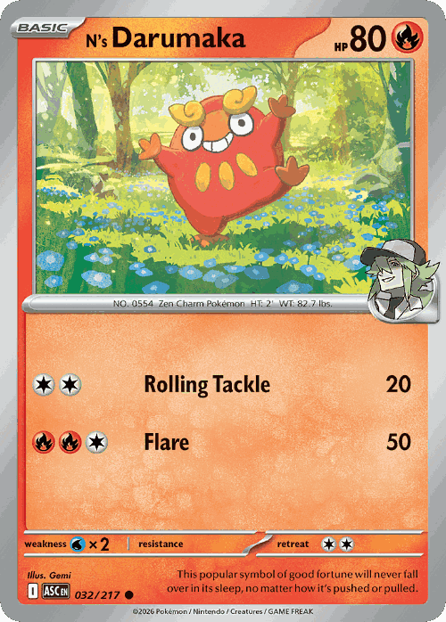 N's Darumaka 32, Ascended Heroes