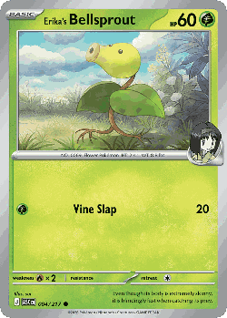 Erika's Bellsprout Pokémon TCG card art