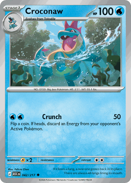 Croconaw 42, Ascended Heroes