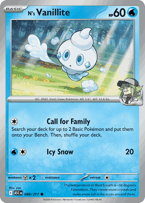 N's Vanillite 49, Ascended Heroes