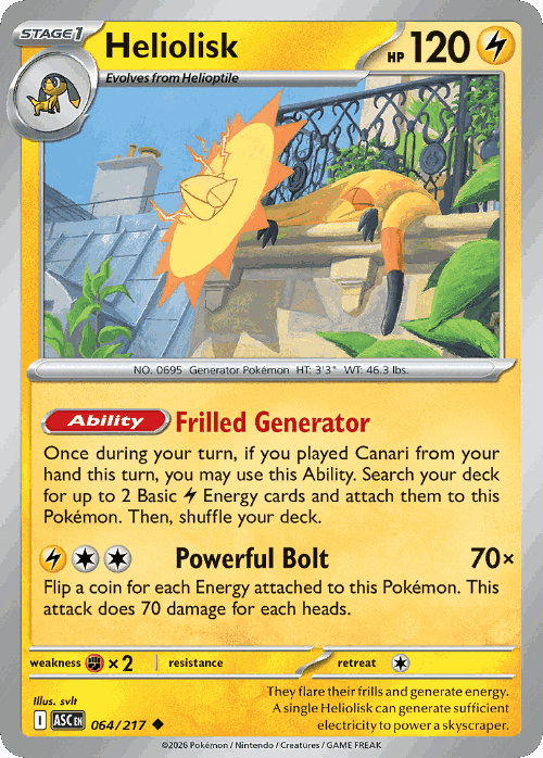 Heliolisk 64, Ascended Heroes