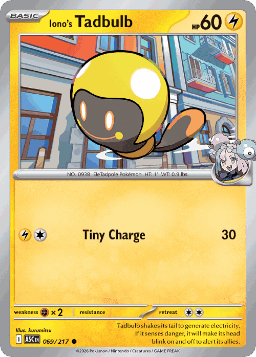 Iono's Tadbulb 69, Ascended Heroes
