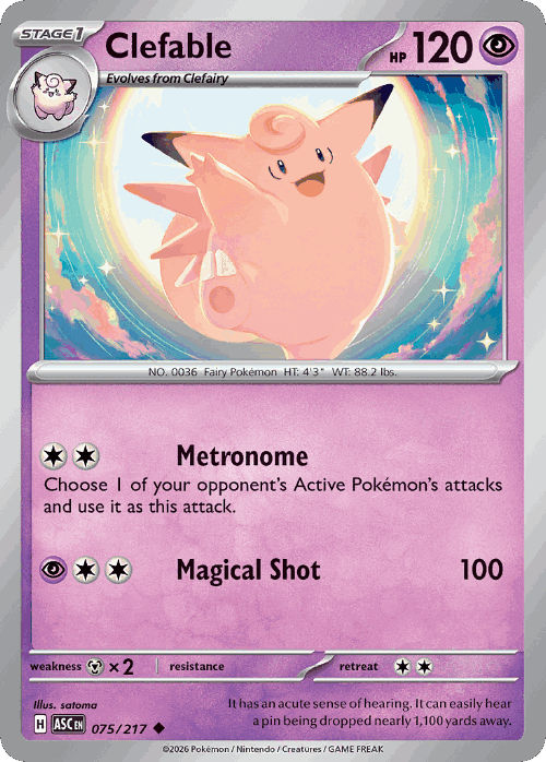 Clefable 75, Ascended Heroes