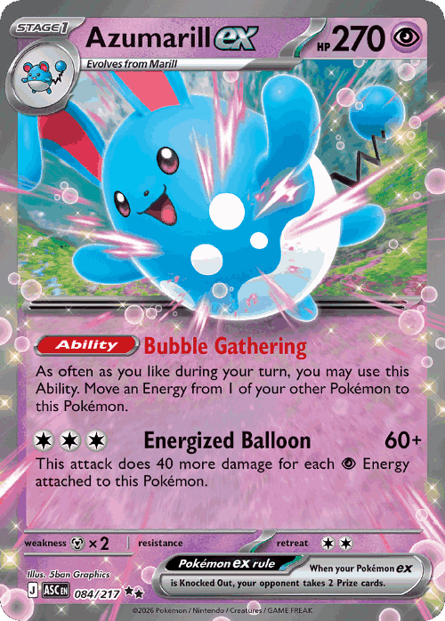 Azumarill ex 84, Ascended Heroes