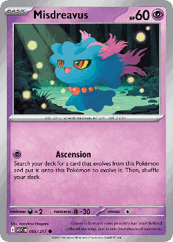 Misdreavus 85, Ascended Heroes