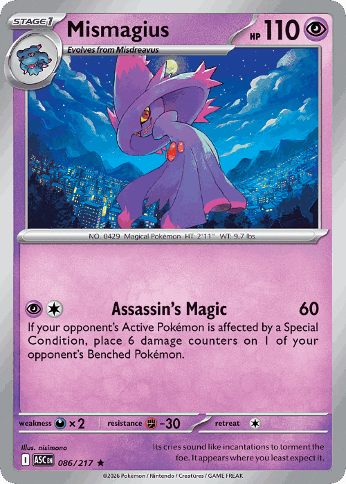 Mismagius 86, Ascended Heroes