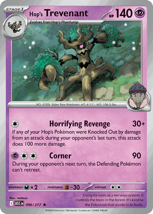Hop's Trevenant 96, Ascended Heroes
