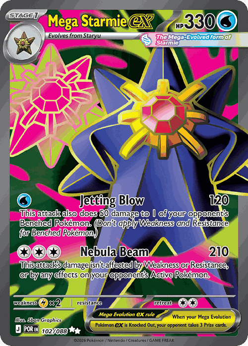 Mega Starmie ex 102, Perfect Order