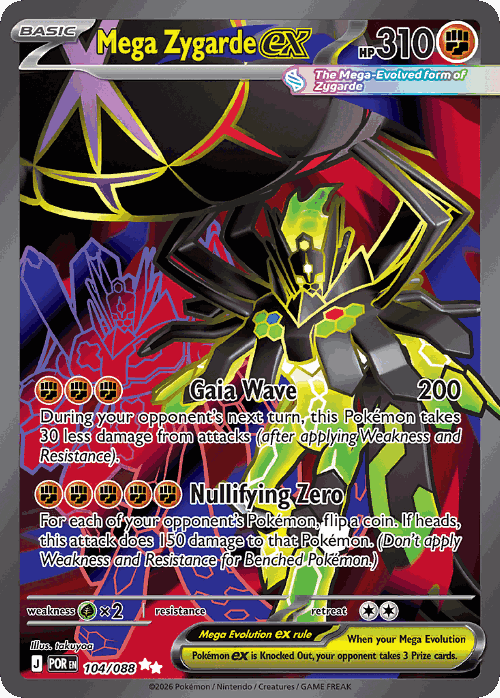 Mega Zygarde ex Perfect Order card