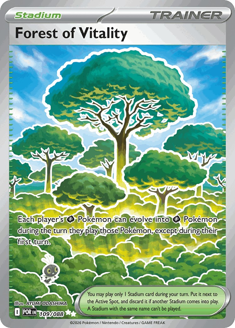Forest of Vitality #109 from Perfect Order - Ultra Rare - Illustrated by AYUMI ODASHIMA
