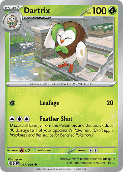 Dartrix Pokémon TCG card art