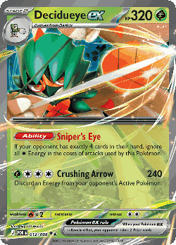 Decidueye ex Pokémon TCG card art