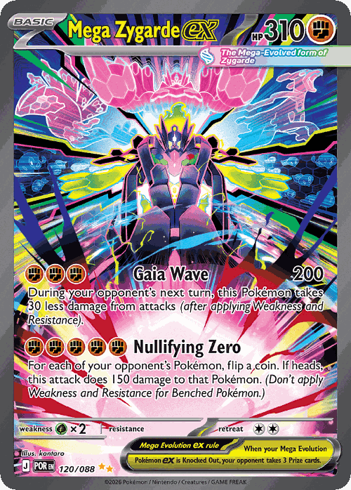 Mega Zygarde ex Perfect Order card