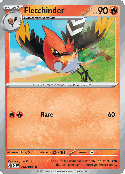 Fletchinder Pokémon TCG card art