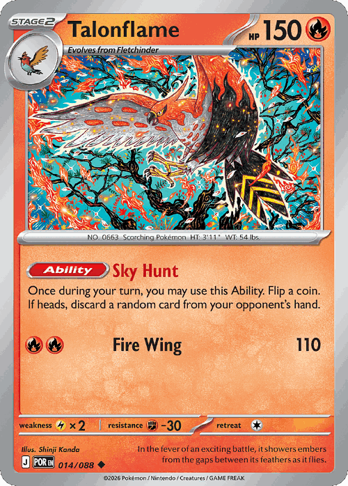Talonflame Perfect Order card