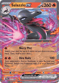 Salazzle ex Pokémon TCG card art