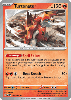 Turtonator Pokémon TCG card art