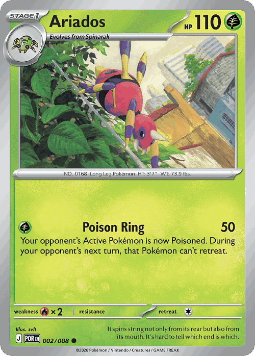Ariados Perfect Order card