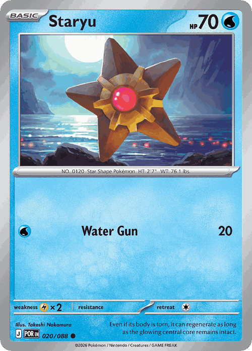 Staryu Perfect Order card