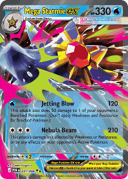 Mega Starmie ex card art