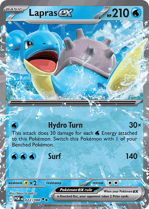 Lapras ex Perfect Order card