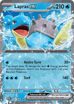 Lapras ex Pokémon TCG card art