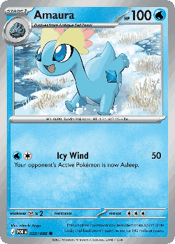 Amaura Pokémon TCG card art