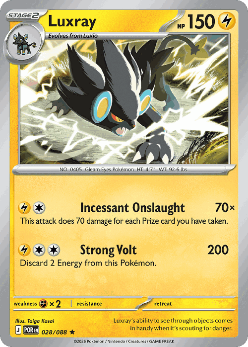 Luxray Perfect Order card