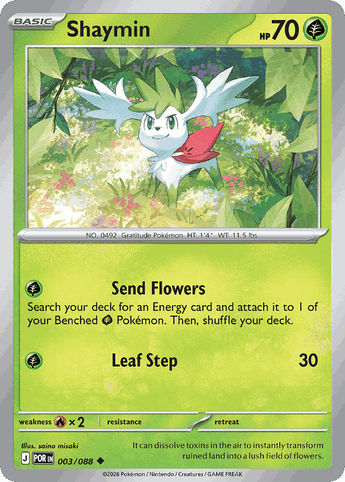 Shaymin Perfect Order card