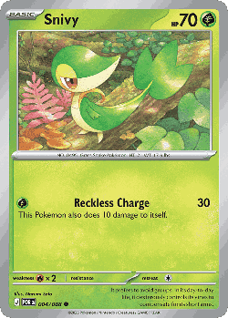 Snivy Pokémon TCG card art