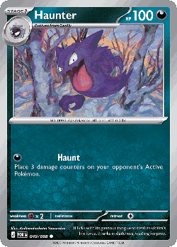 Haunter Pokémon TCG card art