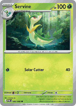 Servine Pokémon TCG card art