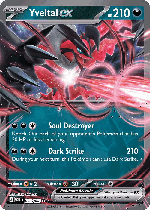 Yveltal ex Perfect Order card