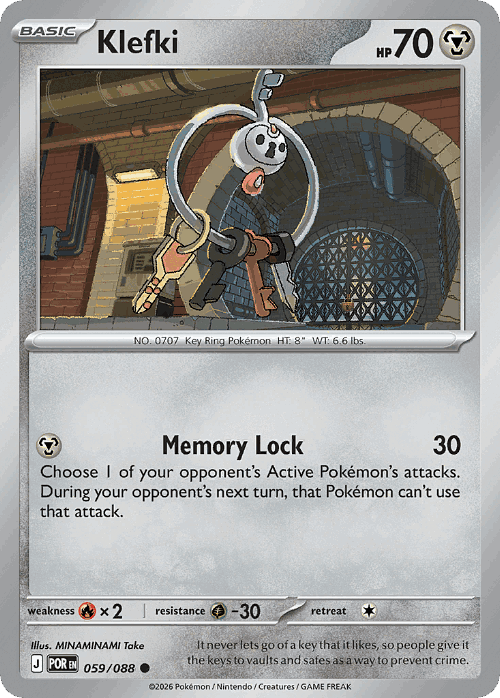 Klefki Perfect Order card