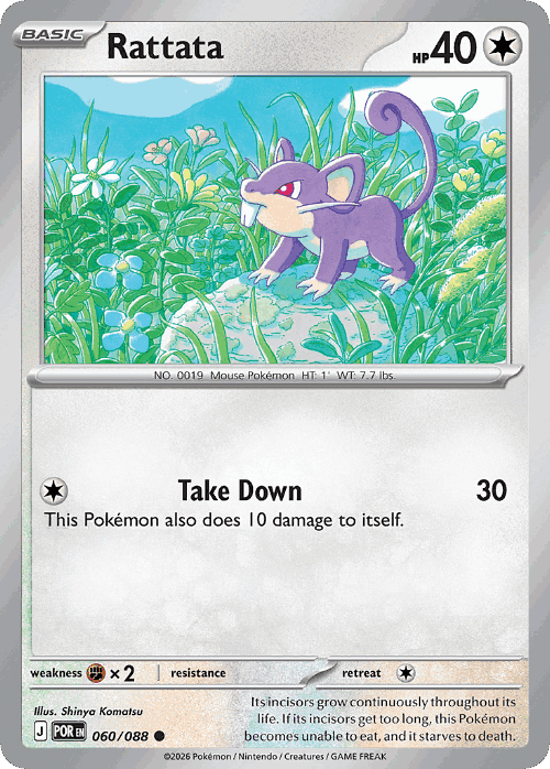 Rattata 60, Perfect Order