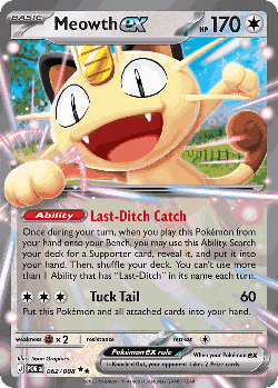 Meowth ex Pokémon TCG card art