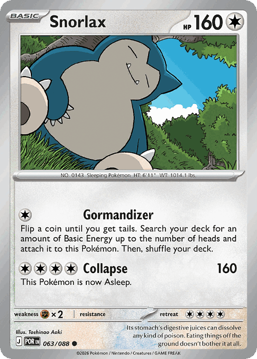 Snorlax 63, Perfect Order