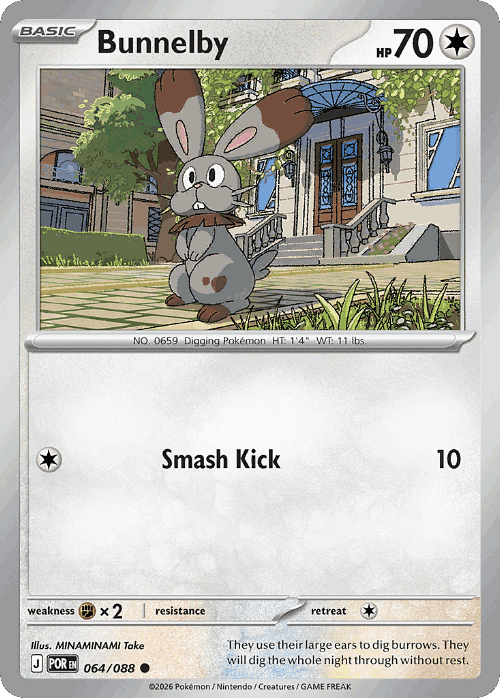 Bunnelby Perfect Order card
