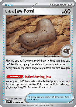 Antique Jaw Fossil card art