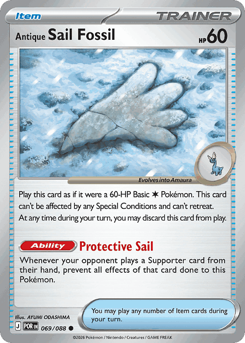 Antique Sail Fossil Perfect Order card