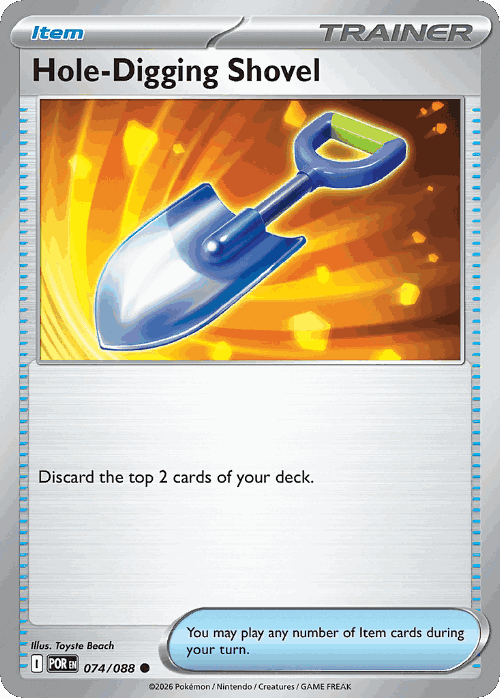 Hole-Digging Shovel 74, Perfect Order