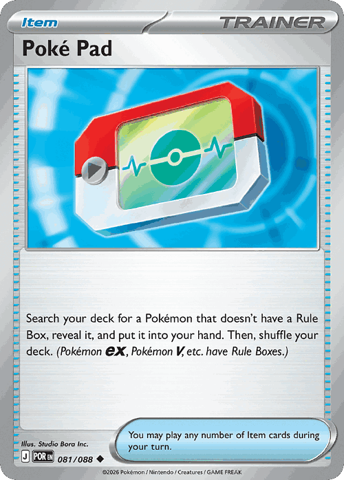 Poké Pad Perfect Order card