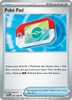 Poké Pad Pokémon TCG card art