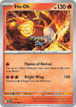 Ho-Oh Pokémon TCG card art