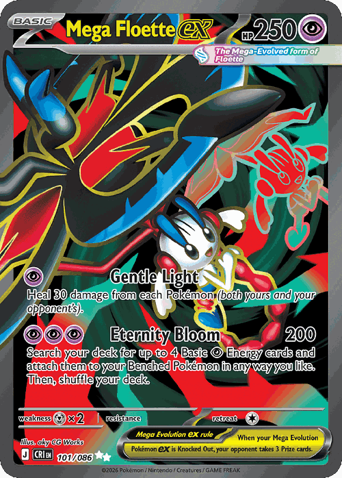 Mega Floette ex 101, Chaos Rising