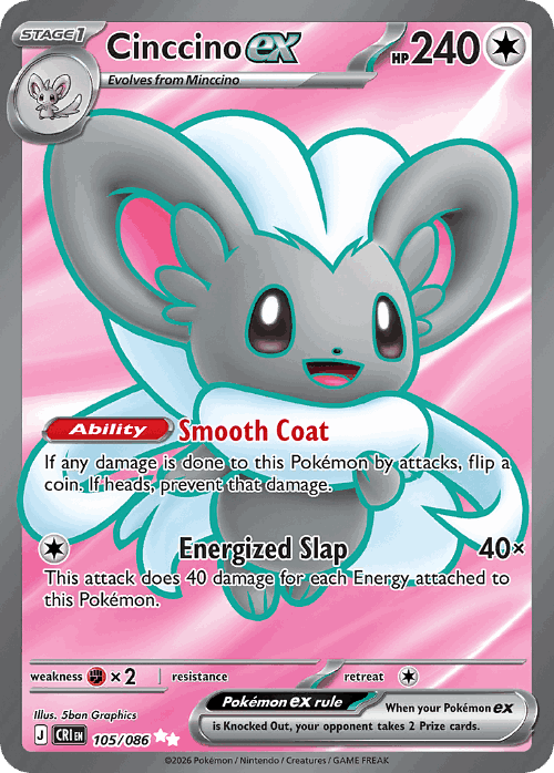 Cinccino ex 105, Chaos Rising