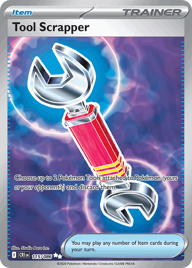 Tool Scrapper #115 from Chaos Rising - Ultra Rare - Illustrated by Studio Bora Inc.